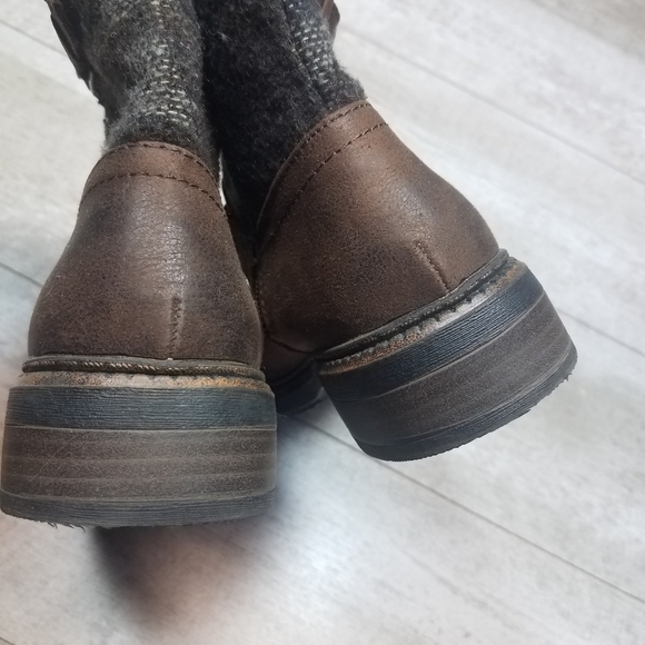 White Mountain Carlin Brown Ankle Bootie Boots Camo Size 6.5 - Picture 8 of 10